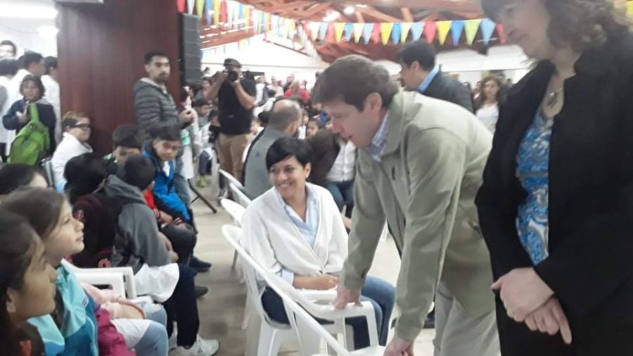 La escuela n°5 de Tolhuin, el sitio elegido para el inicio oficial de las clases. (Foto: JCAnoticias)
