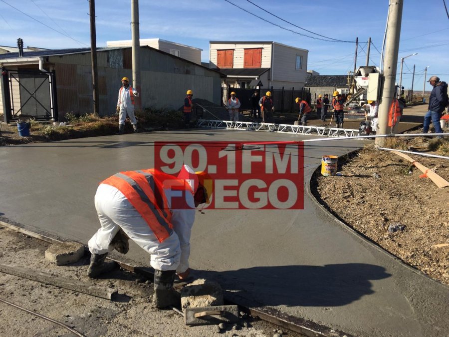 Los trabajos en el pasaje Esperanza de barrio Perón, comenzaron esta mañana.